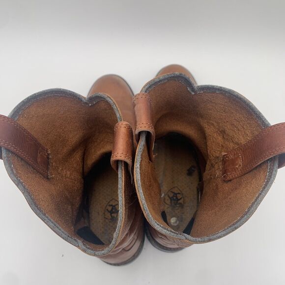 Ariat Sierra Cowboy Work Boot Tan Brown Leather Mens 13 D ATS 37280 - Picture 5 of 9